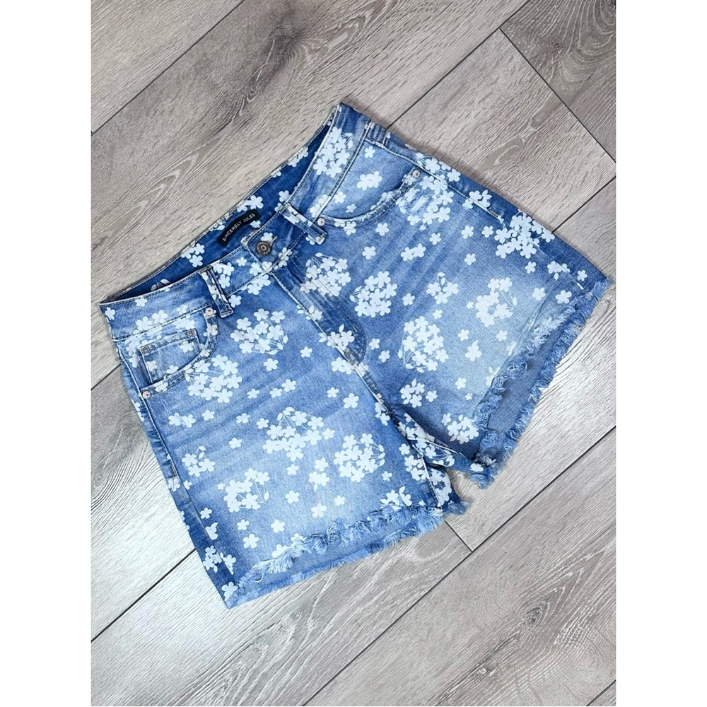 Sincerely Jules Floral High Rise Cut-Off Shorts